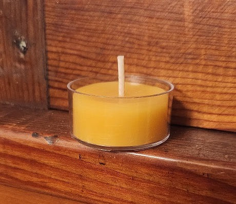 Beeswax Tealights (in a half shell 🐢)