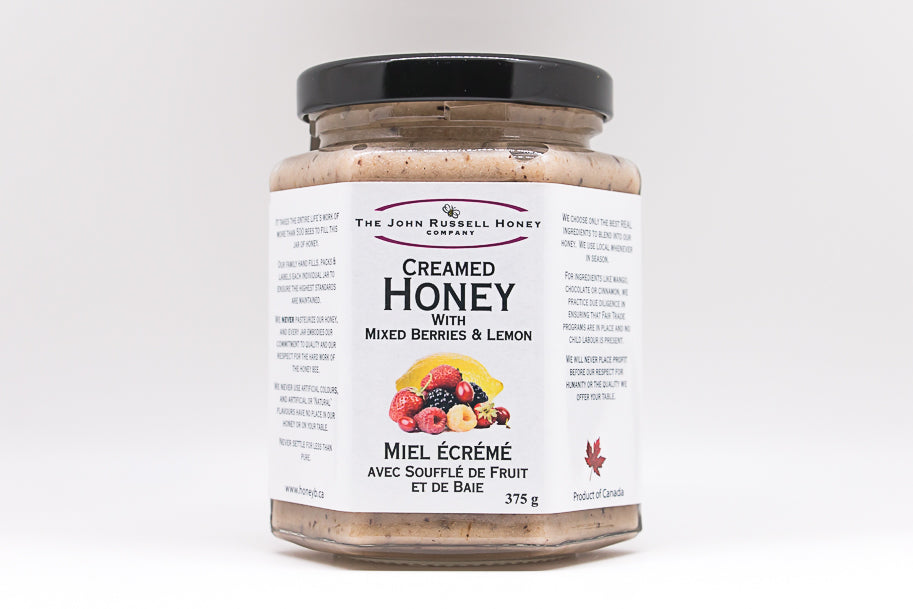 Creamed Honey With Mixed Berries and Lemon