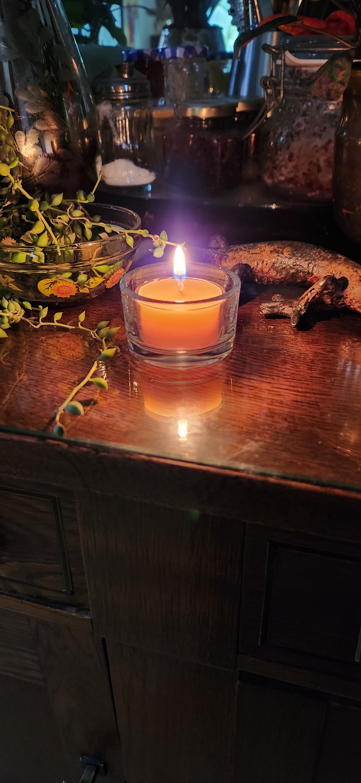 Solid Glass Tealight