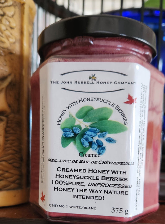 Creamed Honey With Honeysuckle Berries