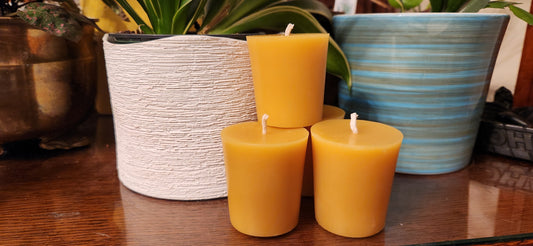 Traditional Beeswax Votive Candle